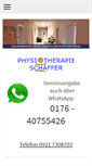 Mobile Screenshot of physiotherapie-schaffer.de