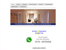 Tablet Screenshot of physiotherapie-schaffer.de
